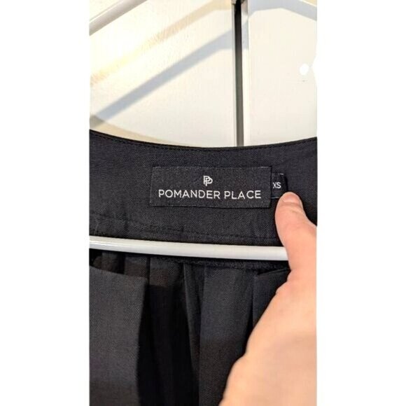 Tuckernuck Pomander Place Finley mini dress XS flutter sleeve black 100% cotton - Picture 5 of 6